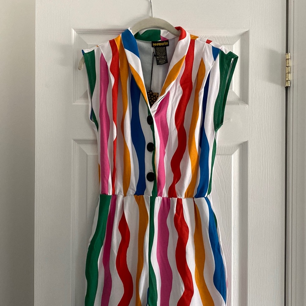 NWT Nooworks Salvation Stripe Magicsuit, Size Medium